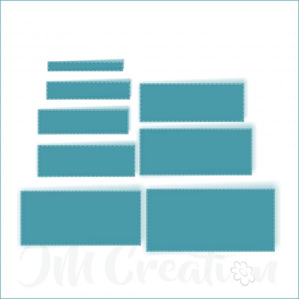 Stanzschablone - DIN lang stitched